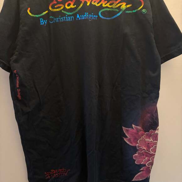 Vintage Christian Audigier Ed Hardy T Shirt Death Or Glory Skull Eagle Size XL - Picture 4 of 7